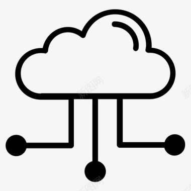 云数据库云存储数据数据库图标