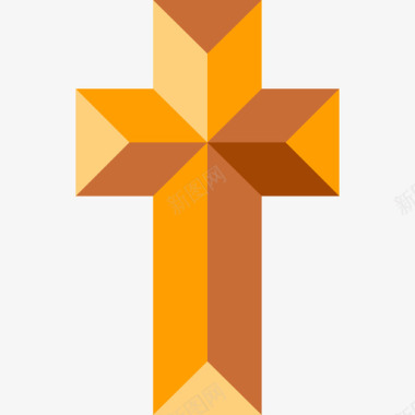 十字架标志十字架葬礼44号平房图标