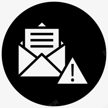 垃圾邮件垃圾邮件电子邮件提醒通知图标