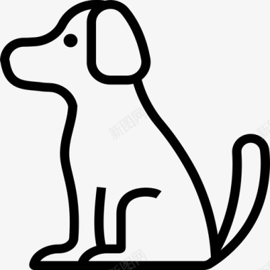 哈士奇狗狗动物可爱图标