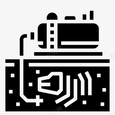 天然气化石燃料天然气图标