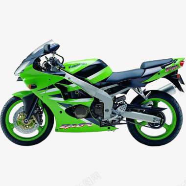 绿色摩托车图标机械图标