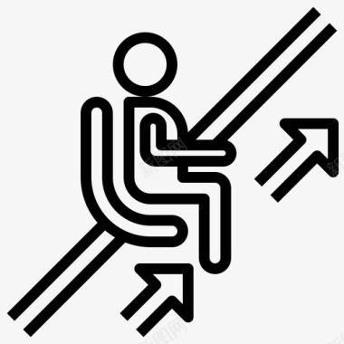 楼梯楼梯升降机椅子残疾人图标