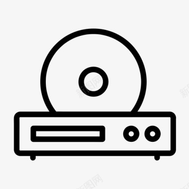 电影播放机cd播放机设备磁盘图标