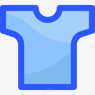 T恤印刷设计T恤电子商务181蓝色图标