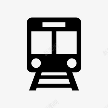 公交地铁标识火车轻轨地铁图标
