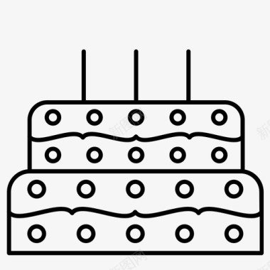 生日蛋糕蛋糕生日生日蛋糕图标