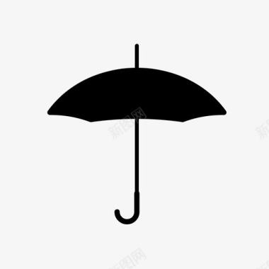 雨伞秋天下雨图标