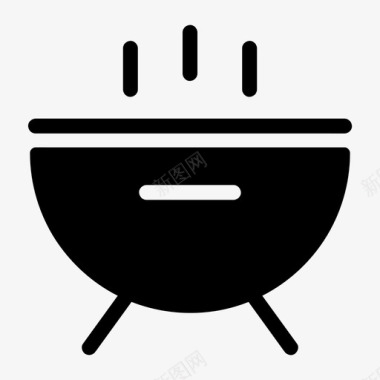 烧烤架烧烤户外图标