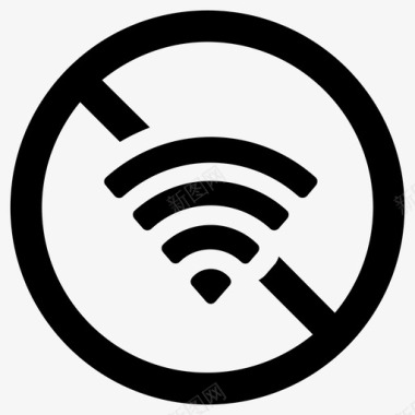 没有wifi断开连接禁止上网图标