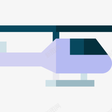 直升机矢量直升机运输机200扁平图标