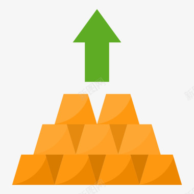 黄金素材黄金金融168持平图标