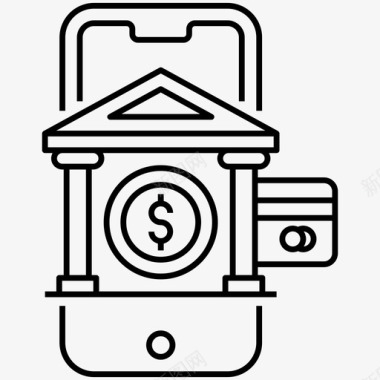 电子银行网上银行电子银行电子商务图标