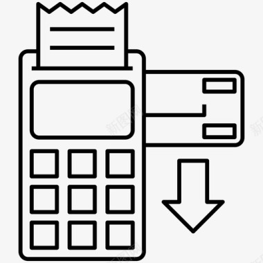 支付素材订单结帐商务数字支付图标