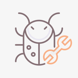 bugsBugs移动应用程序开发线性颜色高清图片