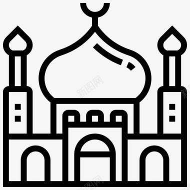 清真寺伊斯兰宗教图标