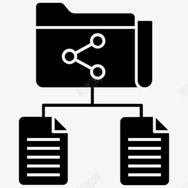 文件共享数据结构分布式文档图标