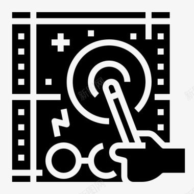幻想圆圈幻想电影16填充图标