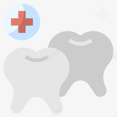 小牙齿健康牙齿健康79扁平图标