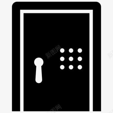 传感器安全门访问控制门传感器图标