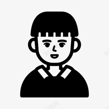 看书小男孩孩子学校儿子图标