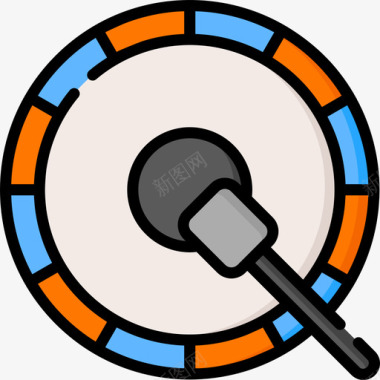 大鼓游行33线颜色图标