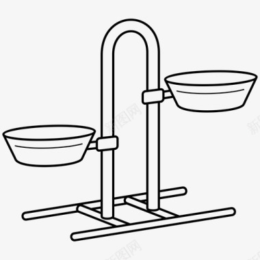 攀爬架可调喂狗架图标