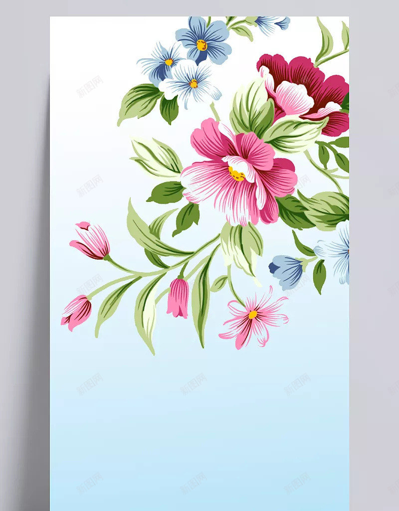 花样年华图长图渐变花纹阍者jpg设计背景_88icon https://88icon.com 花样年华 图长 渐变 花纹 阍者