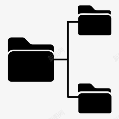 科技公司目录网络文件夹数据传输共享文件夹图标