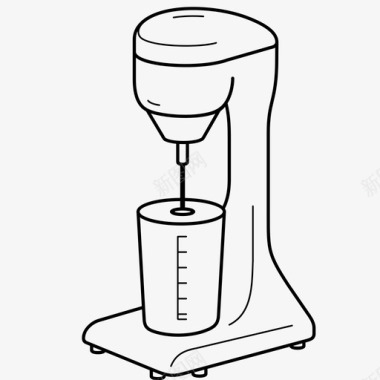 金属电器搅拌机搅拌机电器厨房用具图标