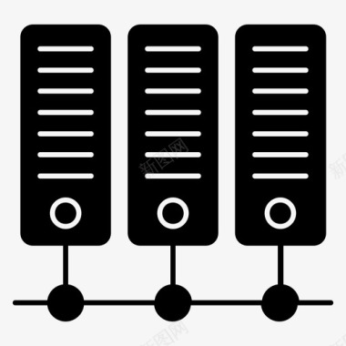 终端服务器数据服务器数据中心图标
