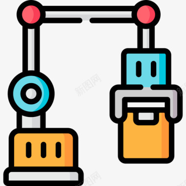 工程简历机械手臂工程104线颜色图标