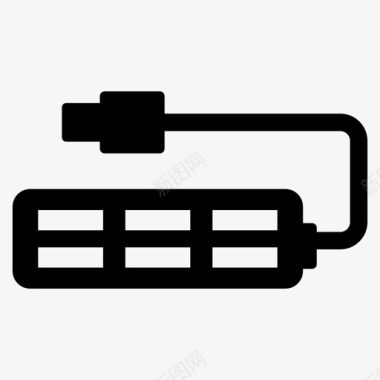 DVI端口usb端口集线器usb连接器usb端口图标