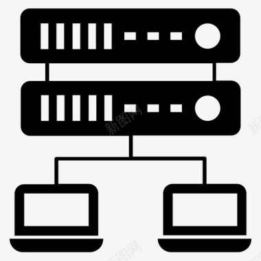 数据共享数据中心网络数据托管数据共享图标