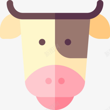牛耕田牛屠夫33扁平图标