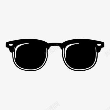 棕色太阳镜眼镜墨镜图标