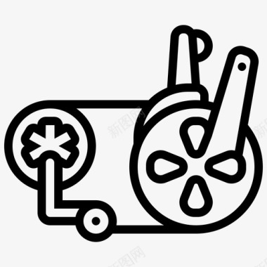 齿轮自行车链条图标