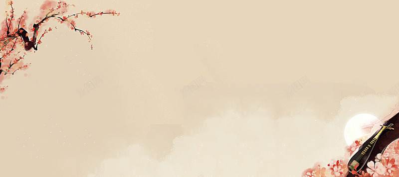 古风手绘粉色浪漫月亮花朵琵琶中秋海报banner中jpg设计背景_88icon https://88icon.com 古风 手绘 粉色 浪漫 月亮 花朵 琵琶 中秋 海报