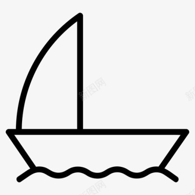 船旅游水图标
