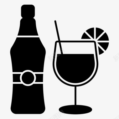 白酒logo标志苦艾酒饮料酿造图标