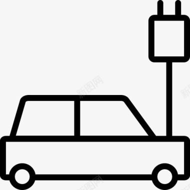 汽车充电自动汽车图标
