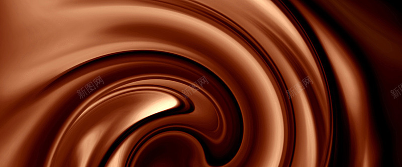 丝绸顺滑光泽褐色巧克力色海报banner质感纹理图背景
