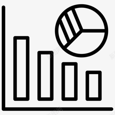 数据分析矢量图业务图形表示条形图业务图图标