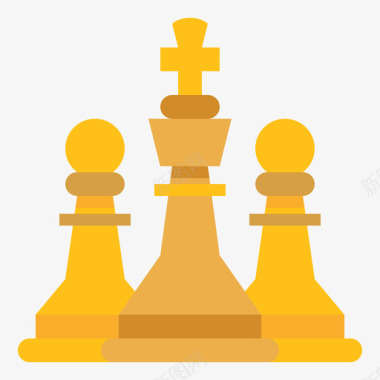 合作共赢国际象棋团队合作108平局图标