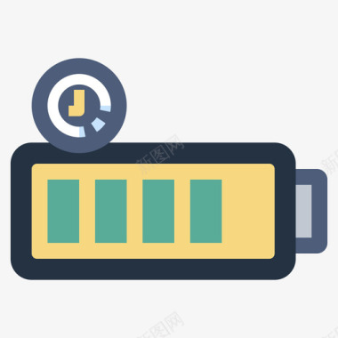 风景变化蓄电池气候变化38电量不足图标