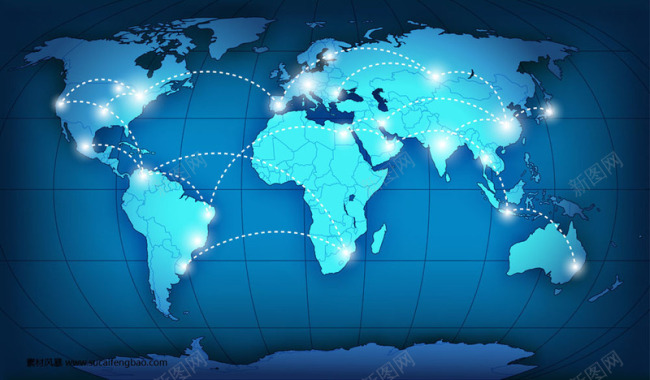 世界地图地图底纹蓝色科技科技地图矢量地图矢量htt背景