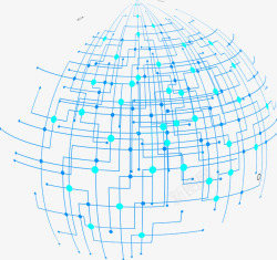 球形科技线素材