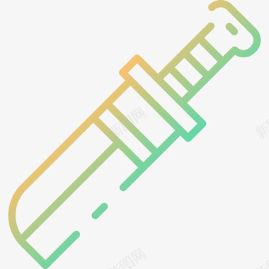 矢量匕首匕首海盗29梯度图标