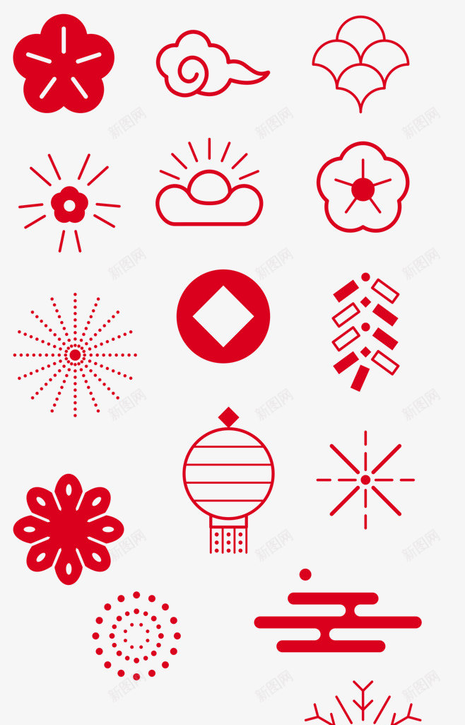 节日气氛春节底纹祥云纹新春中国结鞭炮红色花纹财富png免抠素材_88icon https://88icon.com 节日 新年大吉 春节 底纹 祥云纹 古典 底纹 新年 春节 中国结 鞭炮 祥云 红色 花纹 财富