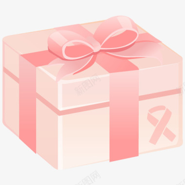 粉红色礼物盒图标免扣加关注不妨点击我的头像看看我为图标